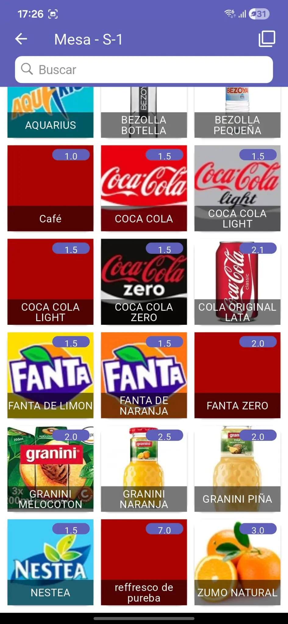 App comandera para toma de notas por categorías y menús Go Resto
