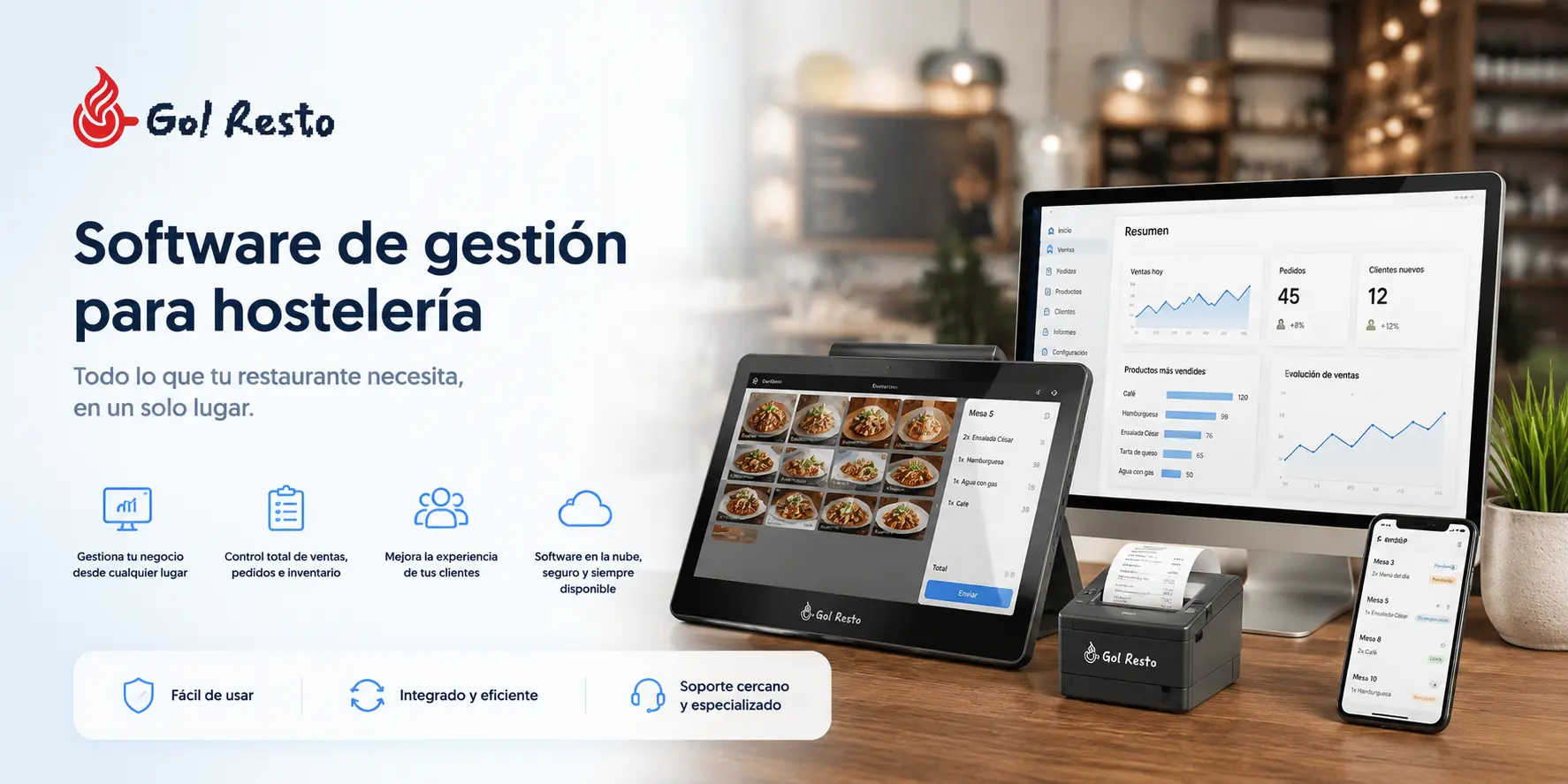 Comparativa de precios software hostelería Go Resto